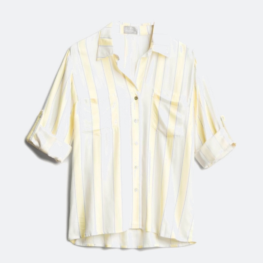 Heroes & Dreamers - Striped Yellow and White Shirt